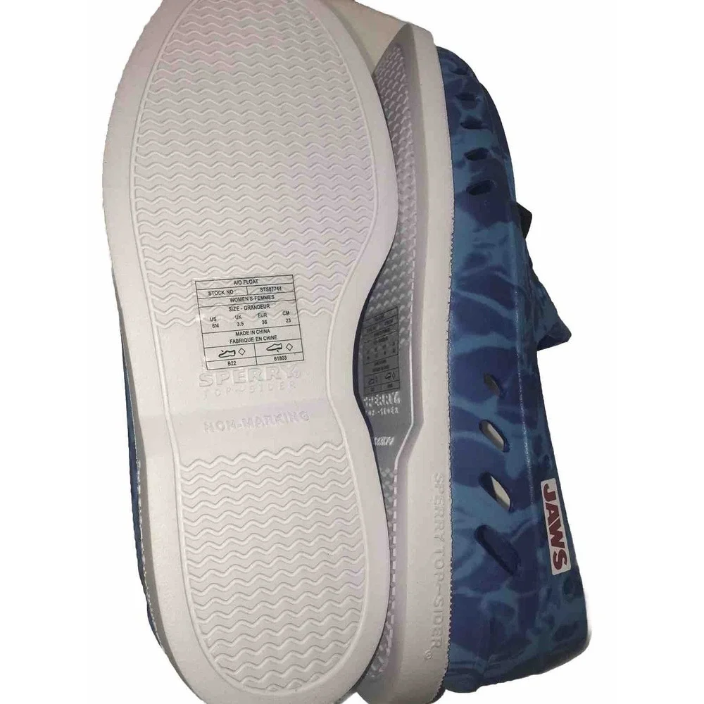 Sperry X Jaws Original‎ Float Loafers Women's Size 6 Med. Lightweight EVA Blue